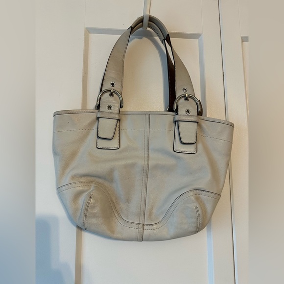 Coach White Leather Purse, Y2K Vintage, Early 2000’s - Picture 7 of 16